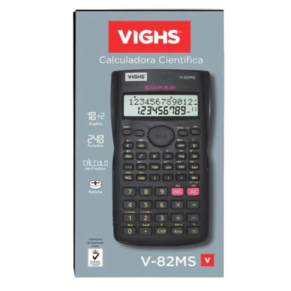 Calculadora Científica 240 Funções 12 Dígitos VIGHS - V82MS PT