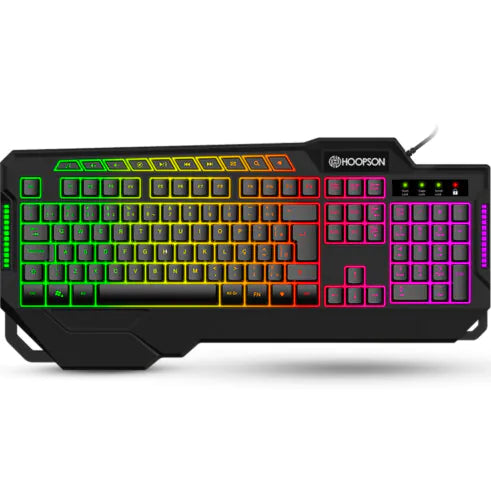 Teclado gamer preto Led RGB 19 teclas anti-ghosting Hoopson TPC-071