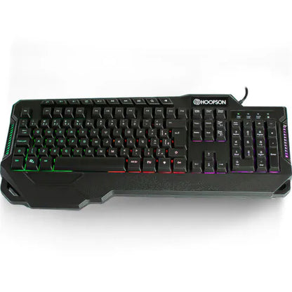 Teclado gamer preto Led RGB 19 teclas anti-ghosting Hoopson TPC-071