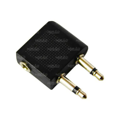 Adaptador de Áudio P2 Fêmea para Dois P2 Macho Stereo EXBOM