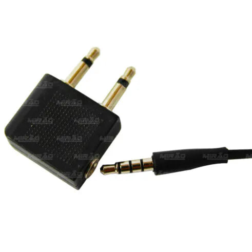 Adaptador de Áudio P2 Fêmea para Dois P2 Macho Stereo EXBOM