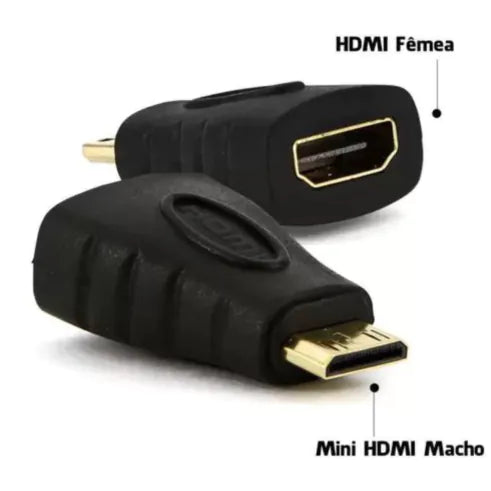 Adaptador Mini HDMI Fêmea Para Mini HDMI Macho EXBOM - 01221