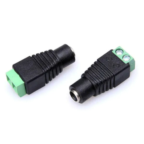 Conetor Plug P4 Fêmea Com Borne De 2 Vias Verde - ZJT-02