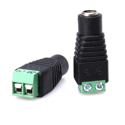 Conetor Plug P4 Fêmea Com Borne De 2 Vias Verde - ZJT-02