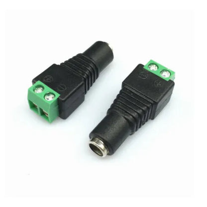 Conetor Plug P4 Fêmea Com Borne De 2 Vias Verde - ZJT-02