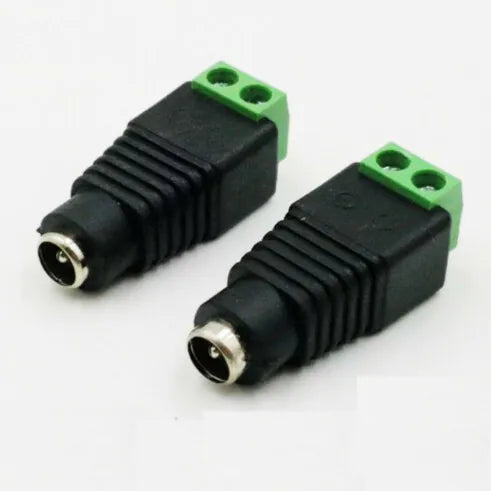 Conetor Plug P4 Fêmea Com Borne De 2 Vias Verde - ZJT-02