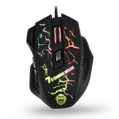 Mouse Gamer USB Com LED 4800 DPI 7 Botões EBAI - FZF-F8