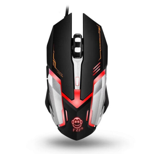 Mouse Gamer USB Com LED 3600 DPI Ajustavel EBAI - FZF-V6