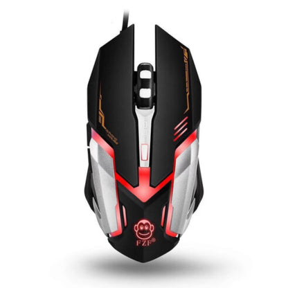 Mouse Gamer USB Com LED 3600 DPI Ajustavel EBAI - FZF-V6