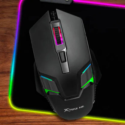 Mouse Gamer Optico Xtrike-ME GM-110 com Fio USB RGB 3600dpi