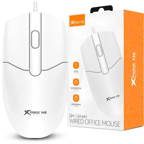 Mouse Office Escritório Xtrike-ME GM-124 WH Branco 1000dpi