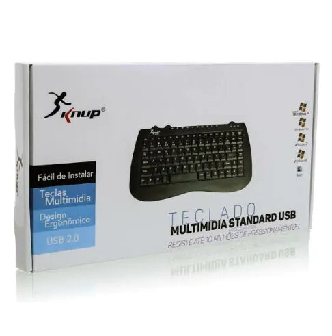 Teclado Multimidia Usb Standard Kp-2008 Knup