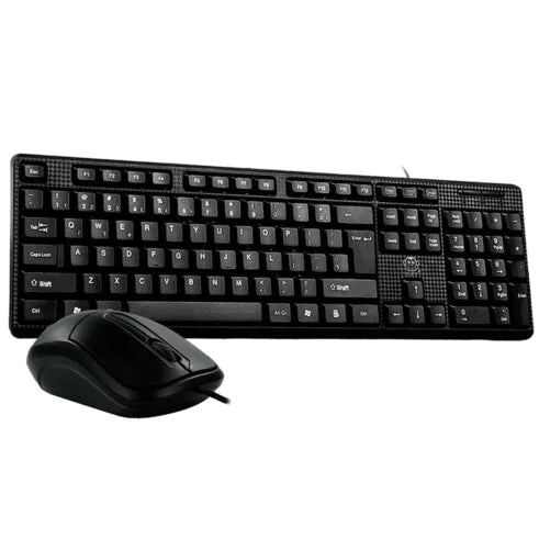 KIT Teclado E Mouse Com Fio USB ANSI EBAI - FZF-K3190