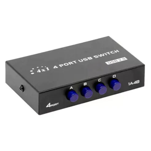 Hub Switch USB 4 Portas Tipo B 1 Usb A KNUP - KP-SW102