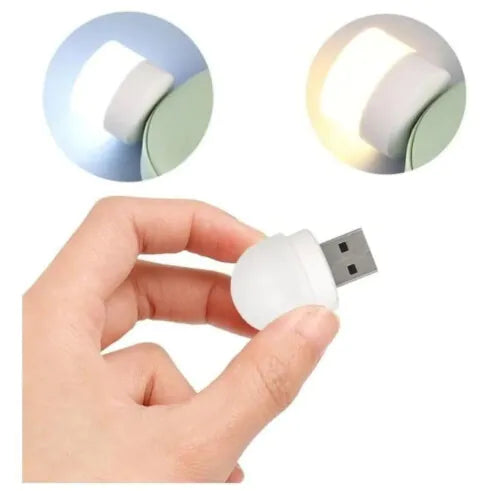 Mini Lâmpada Led USB 1W Luz Branca e Quente INOVA - LAN-30089