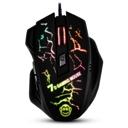 Mouse Gamer USB Com LED 4800 DPI 7 Botões EBAI - FZF-F8