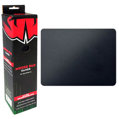 Mouse Pad Gamer Preto 420x320mm Emborrachado Knup - KP-S07