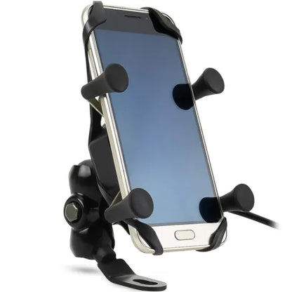 Suporte para Celular para Motos com Carregador USB OBERON - OR-SP009